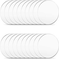 10-100Pcs Transparent Acrylic Plate Customized Plexiglass Disc Board for Cake Topper Baking Decor Photo Frame Display 20-80mm