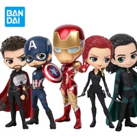 BANDAI original Banpresto Qposket Marvel Avengers Iron man Captain America Loki Thor Figures model Collection