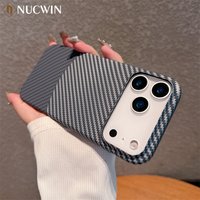 Ultra Slim Carbon Fibre Hard PC Case for iPhone Air 17 Pro Max 16 15 14 Plus 13 12 Pro 11 Color-blocking Full Frame Bumper Cover