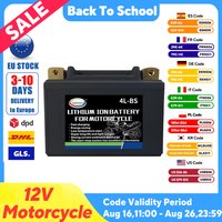 Batterie de moto 12V LiFePO4 Lithium-Ion 4L-BS 160CCA taille-113x70x89mm carte BMS intégrée batterie Lithium Phosphate Ion