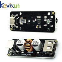 45W 12V/24V DC to USB Type C PD & Type A QC3.0 DC Fast Charge Step-Down Buck Power Adapter IP6518