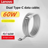 Lenovo 6A 60W USB C To USB C PD Cable For Phone15 Pro Max Ipad 10 Macbook Cell Phone Type C To Type C PD Fast Charging Cable