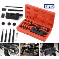 13PCS Chain Repair Tool Set Motorcycle Chain Splitter Breaker Motorbike Mountainb Riveting Tool Heavy Duty Link O Ring Bicycle image 4