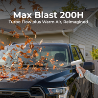 FLEXTAIL X VOLLYC MAX BLAST 200H - Powerful Air Blower 180G Wind Pressure 110000RPM Warm Air Dust Blowing Keyboard Cleaning