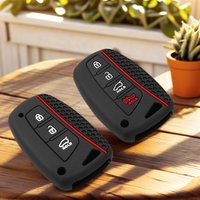 Car Silicone Key Case Holder For Hyundai Grand Santa Fe 3 DM IX45 IX35 Genesis DH Grandeur Azera HG Equus Auto key Bag