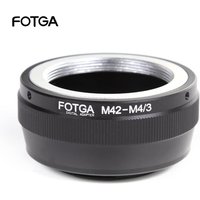 FOTGA Adapter Ring M42 Thread Size Metal Adapter Ring for Micro 4/3 Mount Compatible For Olympus And For Panasonic DSLR Cameras