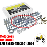 For SUZUKI Motocross Hardware Screw Bolt Full Car Screw kit Screw repair kit RM250 RM450 RMZ250 RMZ450 RMX DRZ80 85 125 250 450