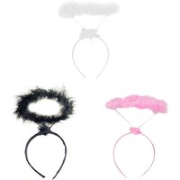 Children Angel Halo Headband Feather Halo Headdress Halloween Christmas Hair Band Birthday Headpiece Party Supplies