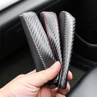 1pc Suitable For Modern10 11 12 13 14 15 Ix35 Gear Lever Cover Carbon Fibre Hand Brake 8th Gear Breathable Interior Accessories