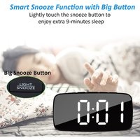 AASuper Loud Vibrating Alarm Clock with Bed Shaker Multifunctional Dual USB for Heavy Sleeper Deaf Hard of Hearing Snooze
