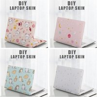 DIY 15inch Laptop Stickers Skins A+C Side Cute Cat Notebook Computer Cover Skin for Macbook /HP / Dell / Lenovo / Acer / ASUS