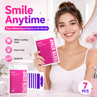 7PCS Teeth Whitening Strips for Whiter-Looking Smile, Flexible Tooth Strips Easy to Apply for Daily Cosmetic Care