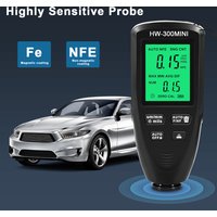 0-2000um Car Paint Film Thickness Tester Metal Plating Width Measuring Fe and NFe probe HW-300PRO Coating Thickness Gauge