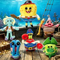 2027 Spongebob Patrick Star Eugene H. Krabs Gary the Snail Plush Toy Throw Pillow Halloween Decorations Birthday Gift Boy