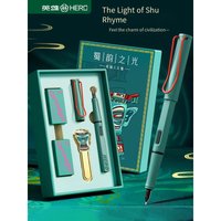 Hero 359PLUS Fountain Pen - Student Special High-Aesthetic Calligraphy Beginner's Sanxingdui Pen Gift Set