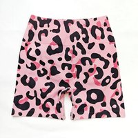 Summer Dopamine Color Graffiti Printed Yoga Shorts Women's High Waist Hip Lift Belly Sports Fitness Training Shorts
