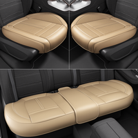 Universal PU Leather Car Seat Cover Full Wrap Anti Slip Vehicle Chair Protector Mat Waterproof Sweatproof Auto Seat Cushion