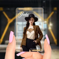 100/200/500 PCS Transparent PVC Free customization of star cards kpop photocard Personal Art Photo Card
