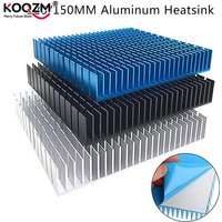 120mm/ 150mm Heating Panel Heat Sink Aluminum Heatsink CPU Power Amplifier Radiator