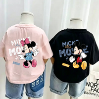 2026 New Style Children's T-Shirt - Gender-Neutral Cartoon Pattern Disney Pure Cotton Short-Sleeved Cute Style Top