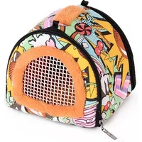Small Pet Carrier Breathable Hamster Travel Bag Sugar Glider Cage Guinea Pig Pet Carrier Rabbit Ferret Bunny Parrot Slings Bags