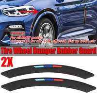 2pcs Universal Car Wheel Eyebrow Arch Trim Lips Fender Flares Tire Wheel Guard For BMW E36 E39 E46 E60 E61 F80 F32 F82 F10 F11