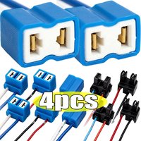 1/4pcs High Quality H7 Connector Car Bulb Sockets Connector Car Halogen Bulb Socket Power Adapter Plug Connector Wiring Harness