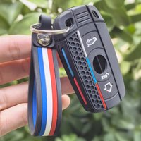 Silicone Car Key Case Cover Shell Fob For BMW X1 X5 X3 1 3 5 6 Series Z4 E60 E61 E70 E81 E87 E90 E91 E92 Keychain Accessories