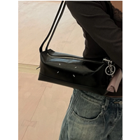 Spring New JOCH Hand Sewn French Bread Bag Women's Bag Top Layer Oil Wax Leather Underarm Double Shoulder Strap Rectangular S...
