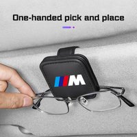 Wheel Leather Car Glasses Clip For BMW M M3 M5 M6 E36 E46 E91 F48 F25 F10 F20 G11 G60 X1X3 X5 X6 X7 Car Visor Sunglasses Storage
