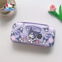 Sanrio Kuromi Storage Bag Is Suitable for Switch Oled Game Console Ns Storage Bag with Large Capacity Made of Pu Material