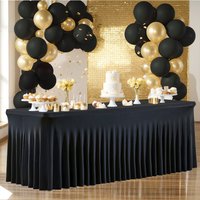 Jellyfish Table Skirt Tablecloth Cover Hotel Meeting Room Office Rectangle Milk Silk Elastic Meeting Celebration Tablecloth