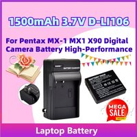 New 1500mAh 3.7V D-LI106 Rechargeable Battery for Pentax MX-1 MX1 X90 Digital Camera Battery High-Performance + Charger