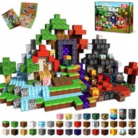 60-300pcs Magnetic Tiles Building Blocks Set,My World Figures Bricks, STEM Educational Toys for Kids Ages 3-10,Boys Girls Gifts