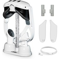 Charging Organizer Stand For Meta Quest 3 Charger Dock For Meta Quest 3 RGB Lights Storage Stand