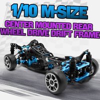 DIY RC Car Rear-Drive Drift Racing Frame Sakura 1/10 Mini RC Car RC Frame Drift Car Kit Version RC Frame Drift Car Kit Racing Fr