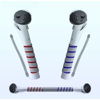 VR Games Handle For Meta Quest 3/Quest 3S Controller Long Arms Grips Playing Baseball Beat Saber Enhance VR Gaming Accessories