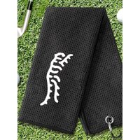New Golf Sport Towel Tiger Ultrafine Fiber Sports Waffle Pineapple Pattern with Climbing Buckle Sports Towel