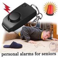 130dB Self Defense Alarm Anti Wolf Anti-Robbery Personal Alarm Keychain Scream Loud Portable Emergency Alarm Keychain Emergency
