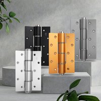 6-inch Hydraulic Buffer Positioning Hinge Space Aluminum Invisible Hidden Multi-functional Door Closer Automatic Closing Hinge