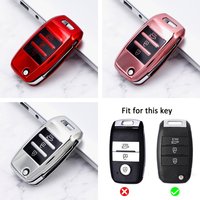 Car Key Case Shell for Kia Rio QL Sportage Ceed Cerato Sorento K2 K3 K4 K5 Remote Folding Key Protector Accessories
