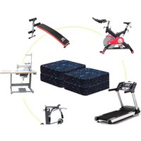 4PCS Treadmill Mat Pads Exercise Equipment ,Sound Insulation Shock Absorbing Mat, Floor Protection For Treadmill Washer