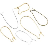 Height 18MM 25MM 33MM 36MM 38MM 46MM 18K Gold Color Earring Hook High Quality Diy Jewelry Findings Accessories