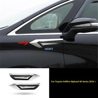 Car Styling Front Side Mark Strip Leaf Board Cover Protector Decoration Accessories For Toyota Vellfire Alphard 40 Series 2024 +