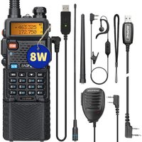 BAOFENG UV-5R 8W/5W 3800mAh High Power Ham Radio VHF&UHF Portable Two Way Radio Long Range Rechargeable Handheld Radio CB Radio