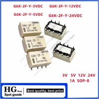 5PCS/Lot G6K-2F-Y-3VDC G6K-2F-Y-5VDC G6K-2F-Y-12VDC G6K-2F-Y-24VDC Signal Relay SMD G6K-2F-Y SOP-8 3V 5V 12V 24V Signal Relay