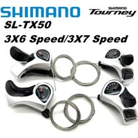 AliExpress Shimano TX50 Tourney SIS SL-TX50 Bicycle Shift Lever 3*6s 3*7s 3v Left 6v Right 7v 18 21 Speed Pair tx50 Shifters Gear Cable