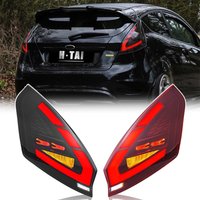 Pair LED Tail Lights For Ford Fiesta MK7 MK7.5 2009-2015 Rear Lamps Taillights Dynamic Turn Signal Car Tail Light Assemblies
