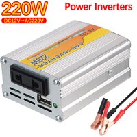 Household Inverter DC 12V To AC 220V Converter AC Power Socket With Switch USB Charger Storage Cell Converter Car Inverter 220W