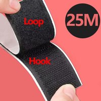 Ruban auto-adhésif résistant à crochets et boucles de 1 à 25 mètres, bande de fixation en nylon, accessoires de bricolage 20-50 mm